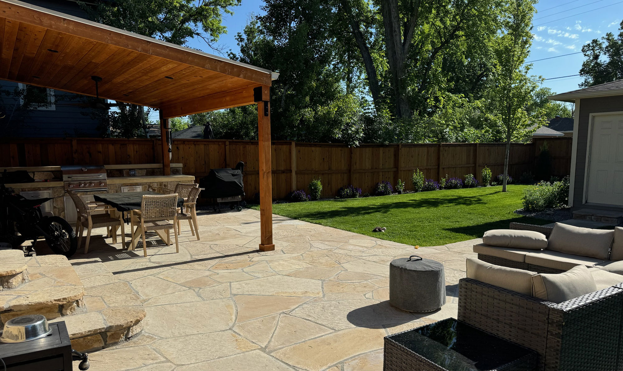 patio with pergola